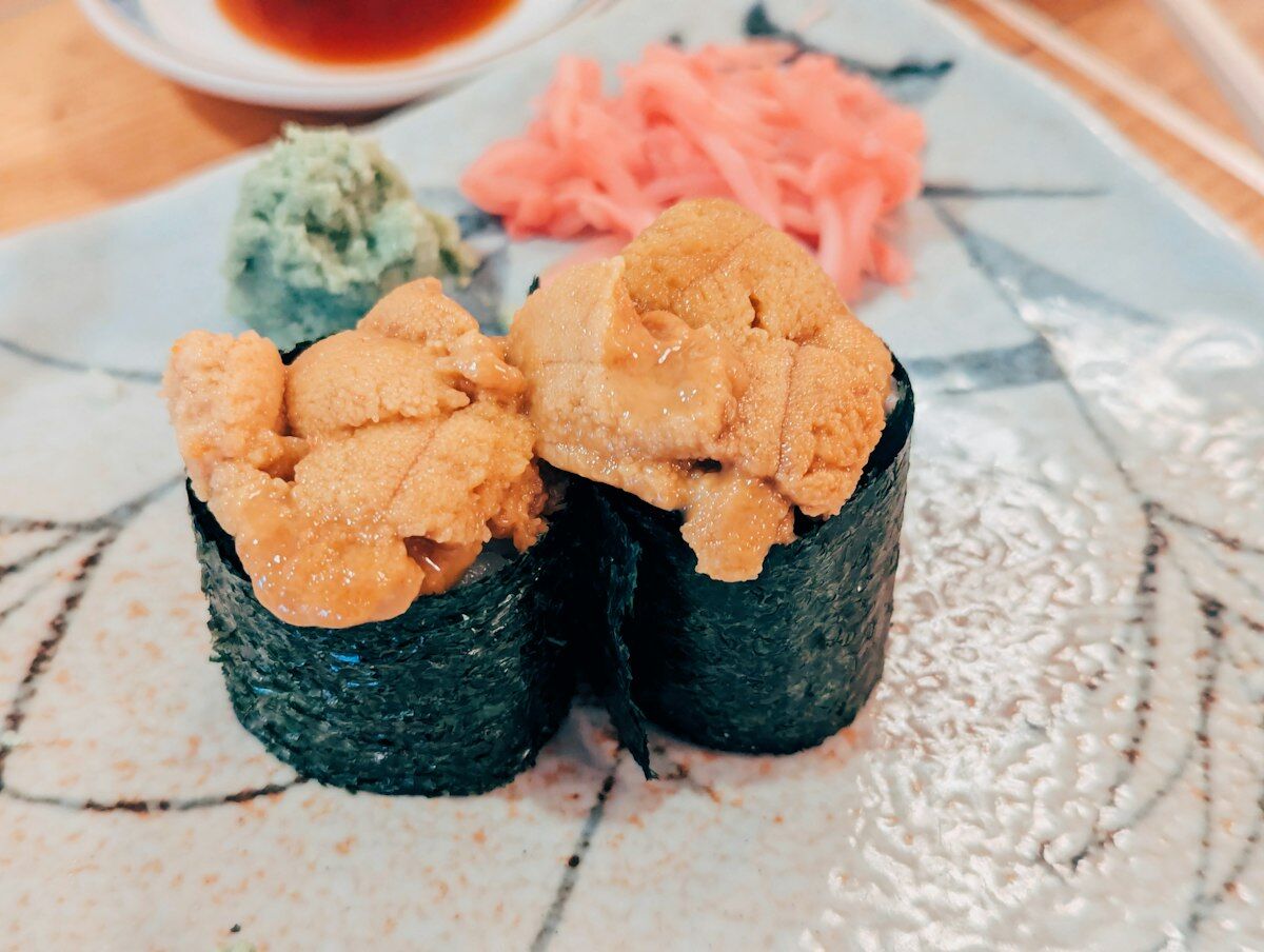 ウニの軍艦巻き